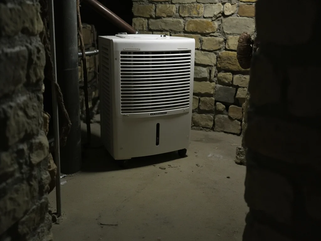 Cold storage room with damp risk
