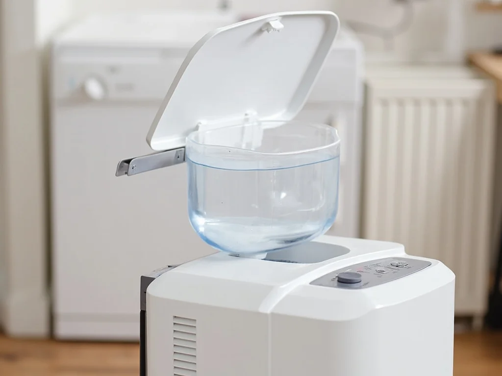 No water collected  it might not be the dehumidifier